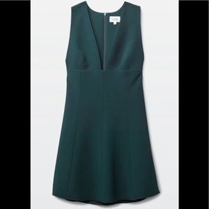 Wilfred dark green mini dress